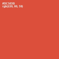 #DC503B - Flame Pea Color Image