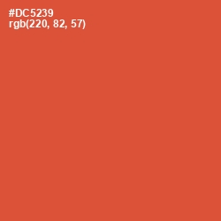 #DC5239 - Flame Pea Color Image