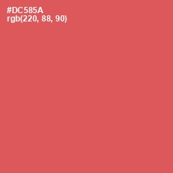 #DC585A - Chestnut Rose Color Image