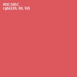 #DC585C - Chestnut Rose Color Image