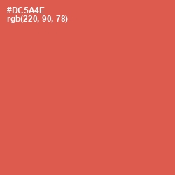 #DC5A4E - Chestnut Rose Color Image