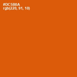 #DC5B0A - Red Stage Color Image