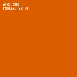 #DC5C00 - Red Stage Color Image