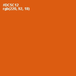#DC5C12 - Red Stage Color Image