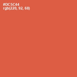 #DC5C44 - Chestnut Rose Color Image