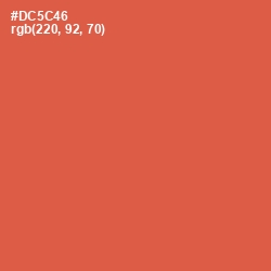 #DC5C46 - Chestnut Rose Color Image