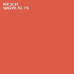 #DC5C47 - Chestnut Rose Color Image