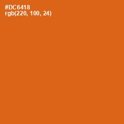 #DC6418 - Hot Cinnamon Color Image