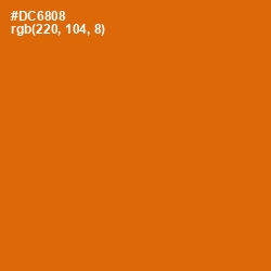 #DC6808 - Bamboo Color Image