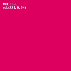 #DD005E - Razzmatazz Color Image