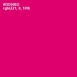#DD006D - Razzmatazz Color Image