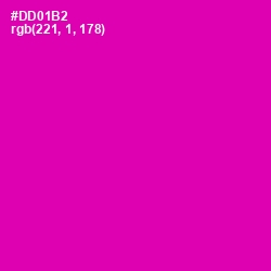 #DD01B2 - Hollywood Cerise Color Image