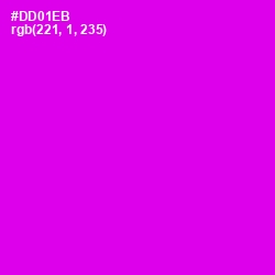 #DD01EB - Magenta / Fuchsia Color Image