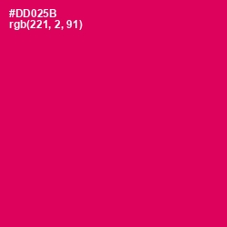 #DD025B - Razzmatazz Color Image