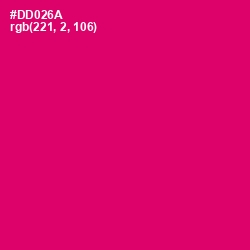 #DD026A - Razzmatazz Color Image