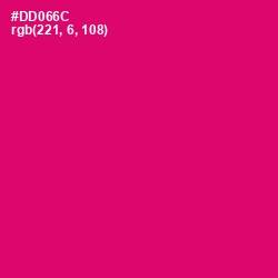 #DD066C - Razzmatazz Color Image