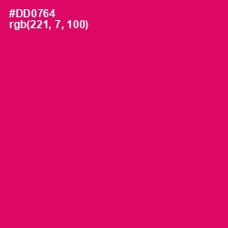 #DD0764 - Razzmatazz Color Image