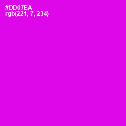 #DD07EA - Magenta / Fuchsia Color Image