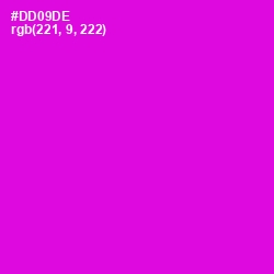 #DD09DE - Purple Pizzazz Color Image