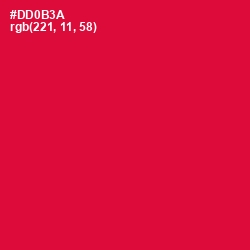 #DD0B3A - Crimson Color Image