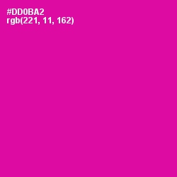 #DD0BA2 - Hollywood Cerise Color Image
