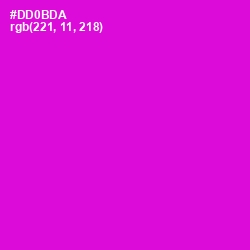 #DD0BDA - Purple Pizzazz Color Image