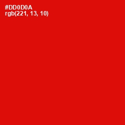 #DD0D0A - Monza Color Image