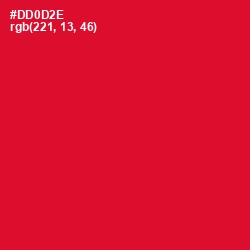 #DD0D2E - Crimson Color Image