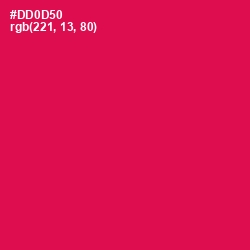 #DD0D50 - Razzmatazz Color Image