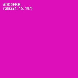 #DD0FBB - Hollywood Cerise Color Image