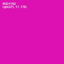 #DD11B2 - Hollywood Cerise Color Image