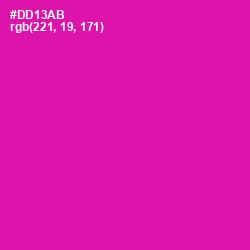 #DD13AB - Hollywood Cerise Color Image