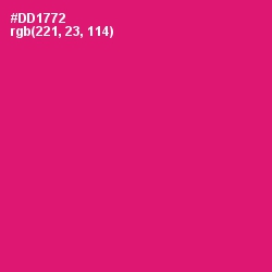 #DD1772 - Razzmatazz Color Image
