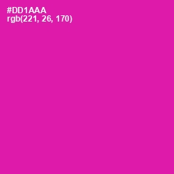 #DD1AAA - Hollywood Cerise Color Image