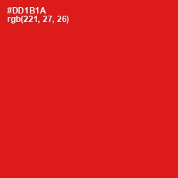 #DD1B1A - Monza Color Image