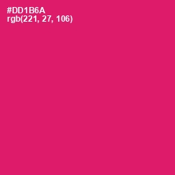 #DD1B6A - Razzmatazz Color Image