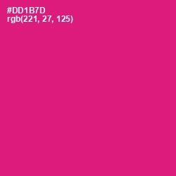 #DD1B7D - Cerise Red Color Image