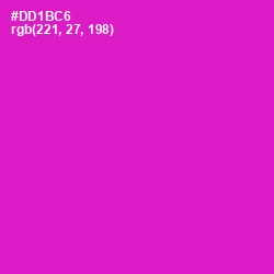 #DD1BC6 - Shocking Pink Color Image