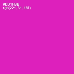 #DD1FBB - Persian Rose Color Image