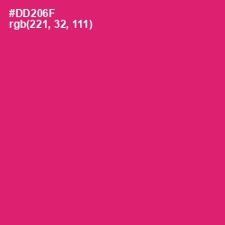 #DD206F - Cerise Red Color Image