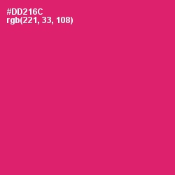 #DD216C - Cerise Red Color Image
