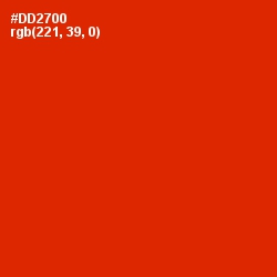 #DD2700 - Thunderbird Color Image