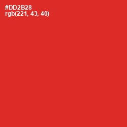 #DD2B28 - Persian Red Color Image