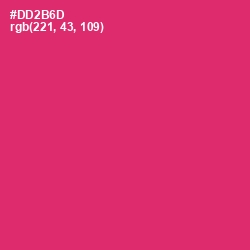 #DD2B6D - Cerise Red Color Image