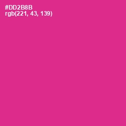 #DD2B8B - Cerise Color Image