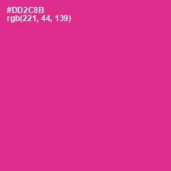 #DD2C8B - Cerise Color Image