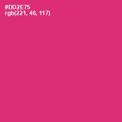 #DD2E75 - Cerise Red Color Image