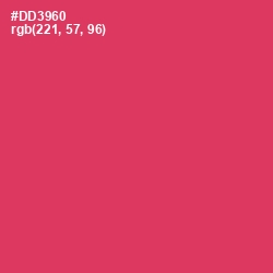 #DD3960 - Cerise Red Color Image