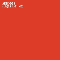 #DD3D28 - Persian Red Color Image