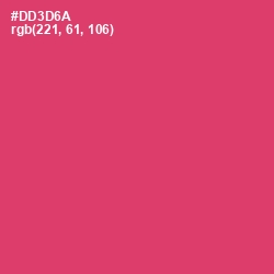 #DD3D6A - Cerise Red Color Image